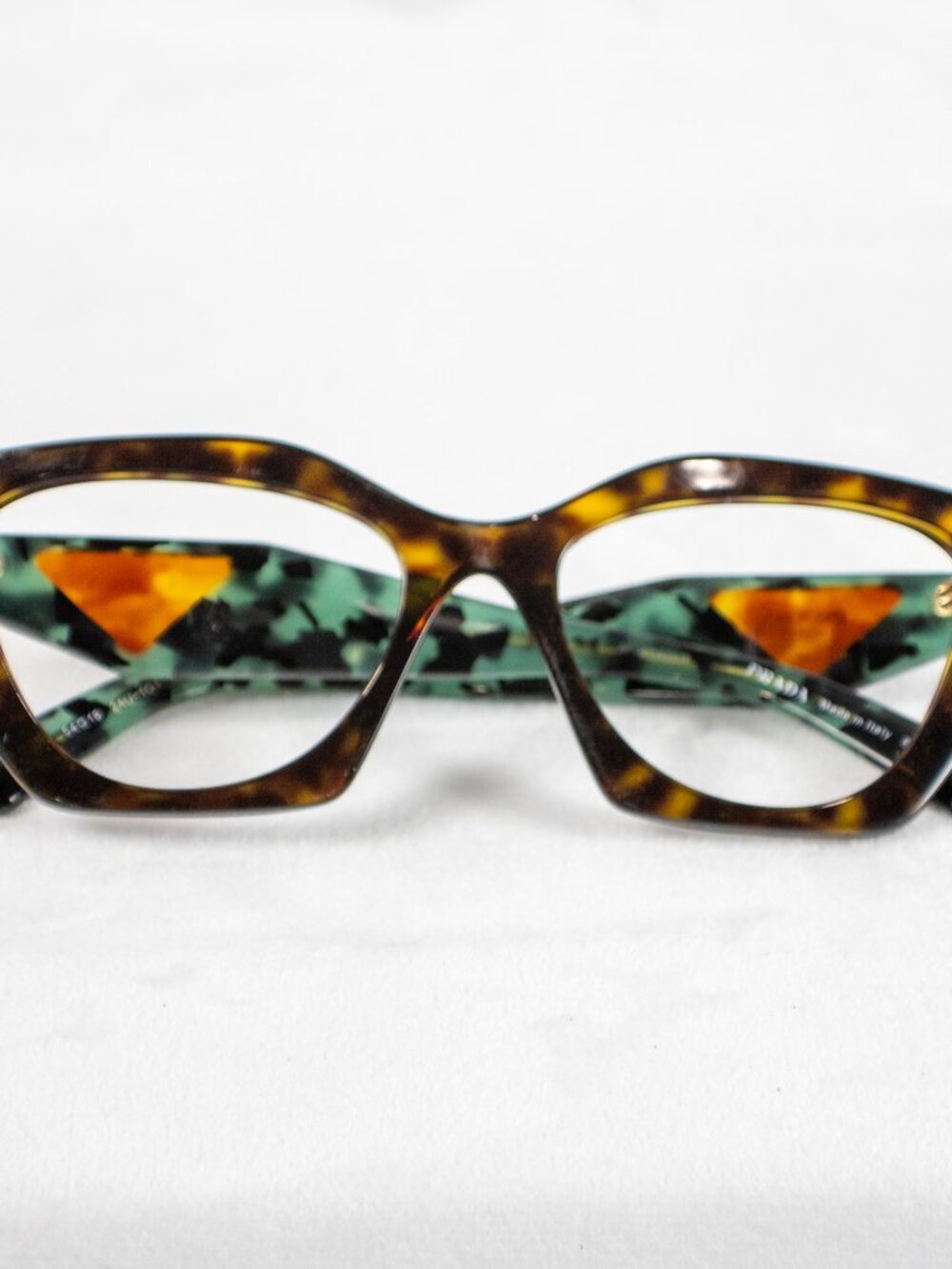 PRADA PR 09YV 2AU1O1 Tortoise Demo Lens 54 mm Women's Eyeglasses no lense